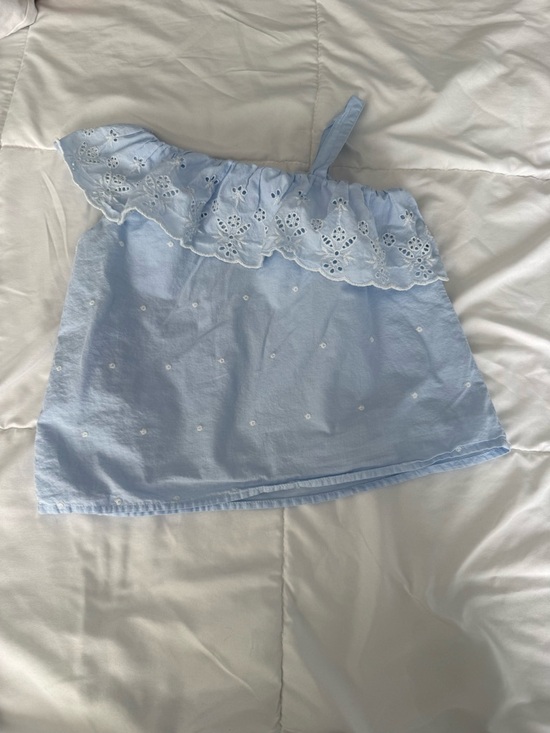 GAP Other - GAP Light Blue One-Shoulder Eyelet Top